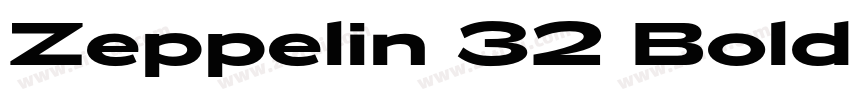 Zeppelin 32 Bold字体转换